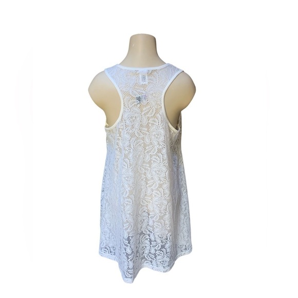 Copy - WEST Loop White Lace Swim Coverup - Picture 2 of 11
